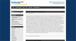 Desktop Screenshot of blog.battery2u.co.uk